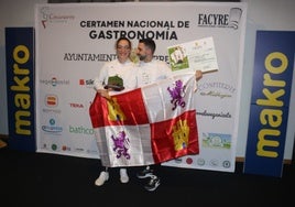 Andrea San José y Víctor Talavera con el primer premio