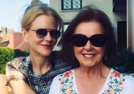 Nicole Kidman con su madre, en una imagen de archivo.