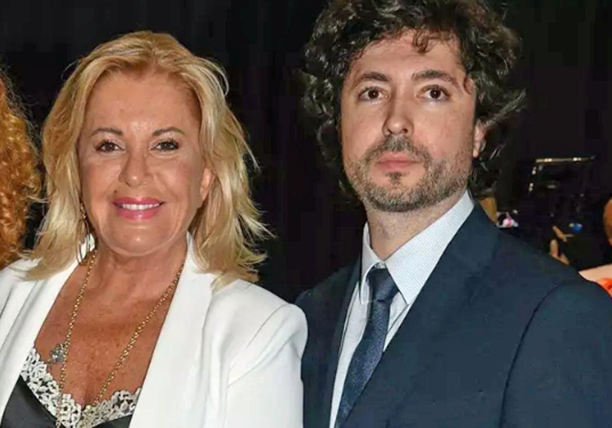 Bárbara Rey junto a su hijo Ángel Cristo Jr. en una imagen de archivo.