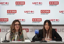 Presentación del manifiesto y las propuestas de UGT y CCOO para el 25-N.