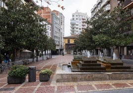 Fuente en la plaza de Martí y Monsó en Valladolid.