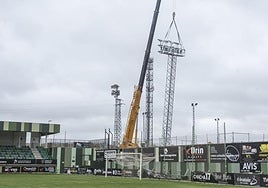 Instalación de las torres.