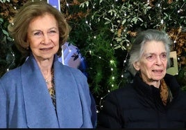 La Reina Sofía con su hermana Irene, en una imagen de archivo.