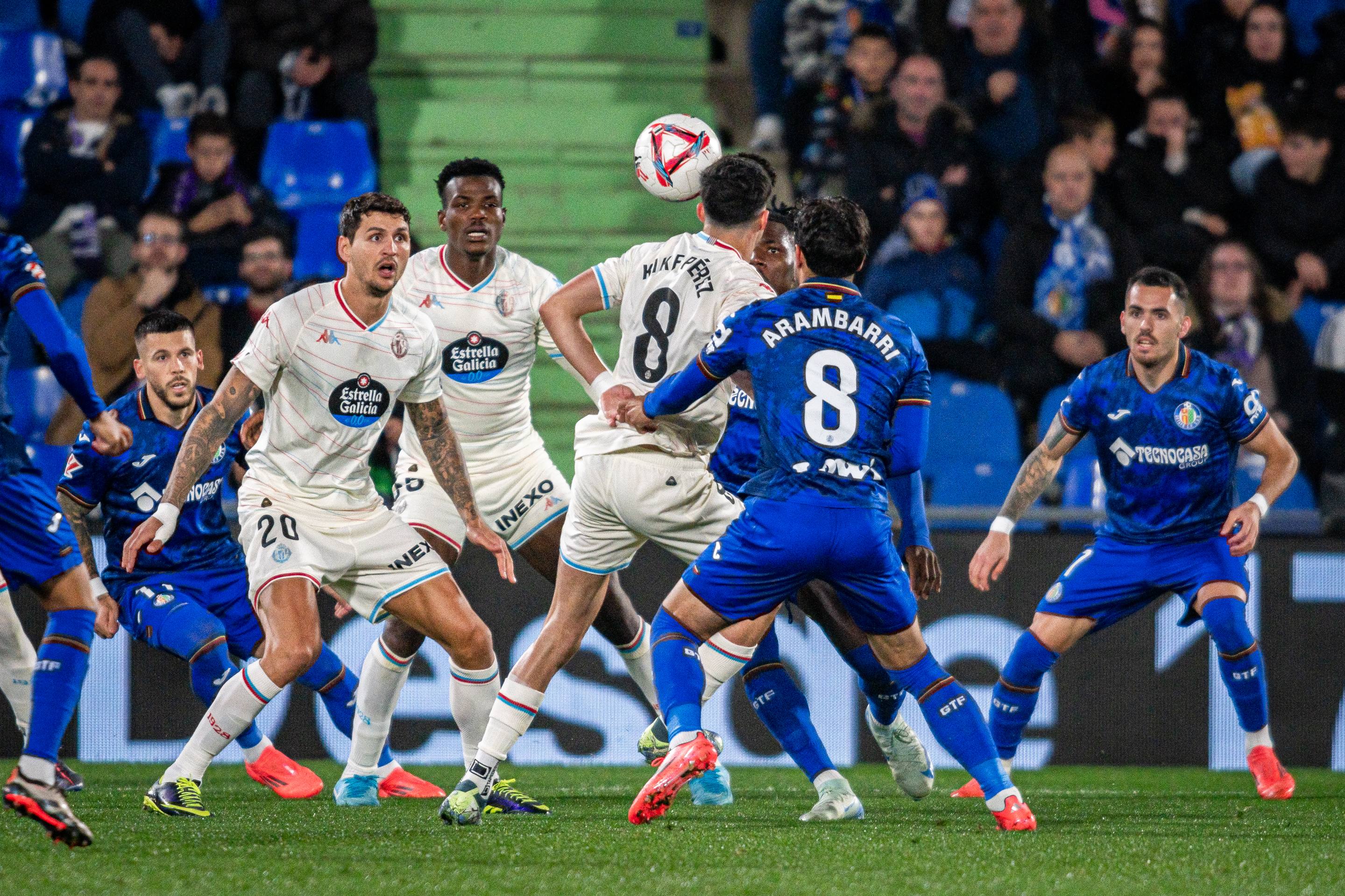 La derrota del Real Valladolid ante el Getafe, en imágenes