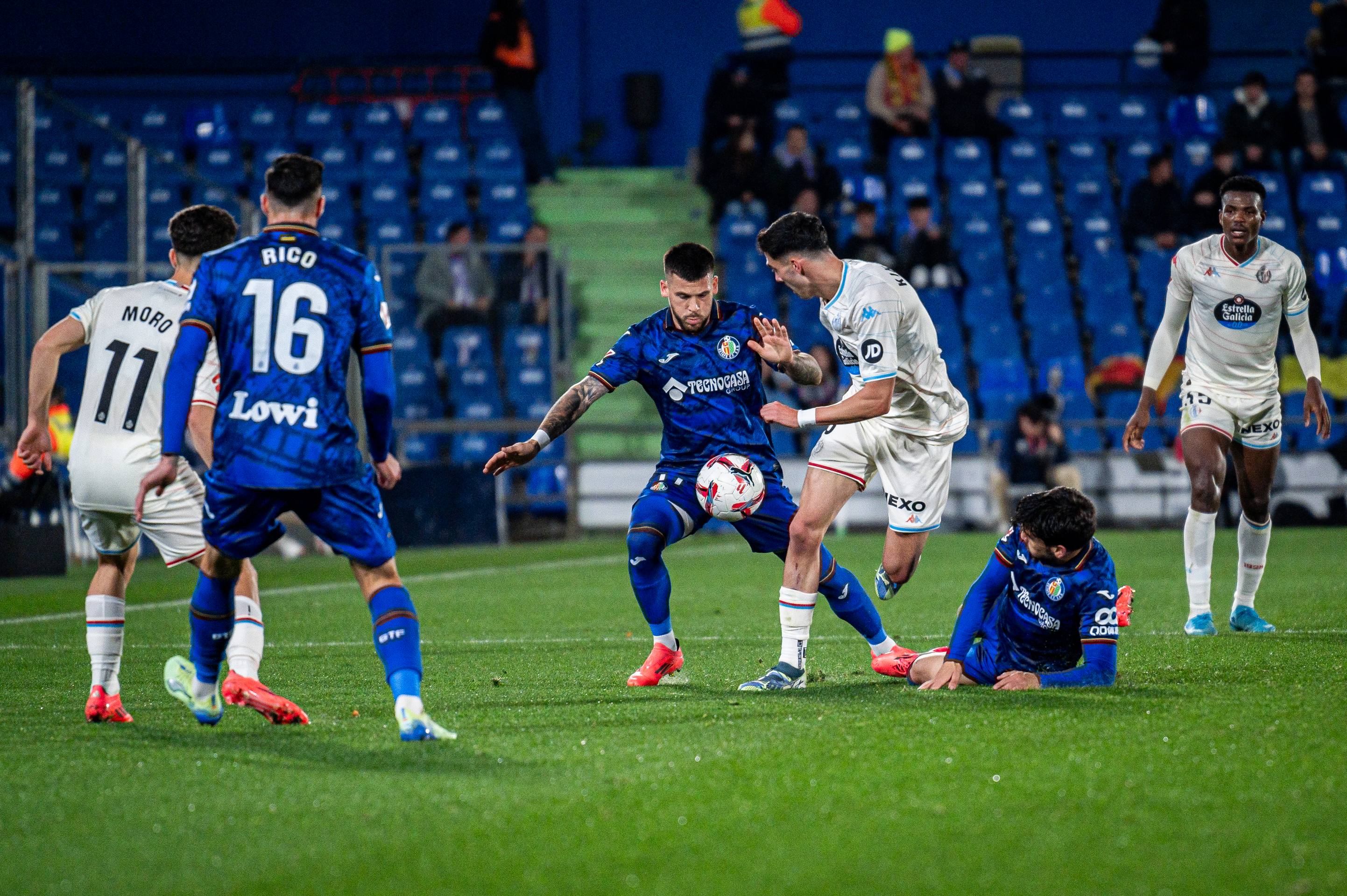 La derrota del Real Valladolid ante el Getafe, en imágenes