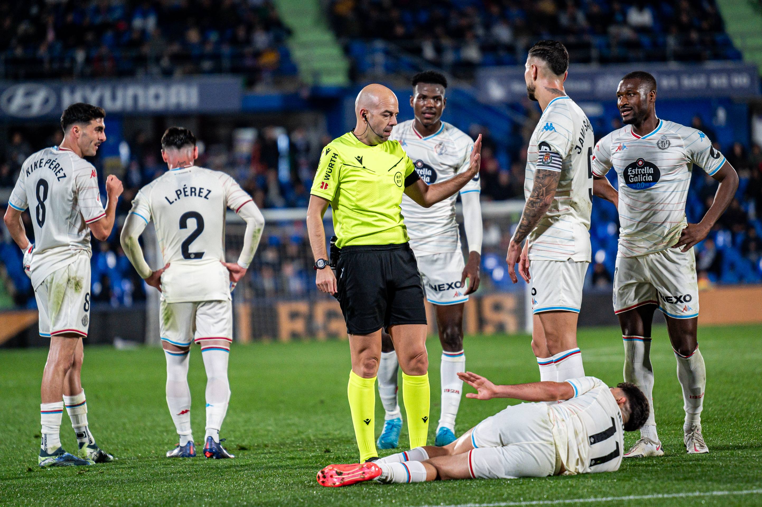 La derrota del Real Valladolid ante el Getafe, en imágenes