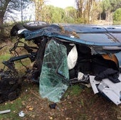 Localizan a una joven atrapada en un coche accidentado en un camino de Íscar