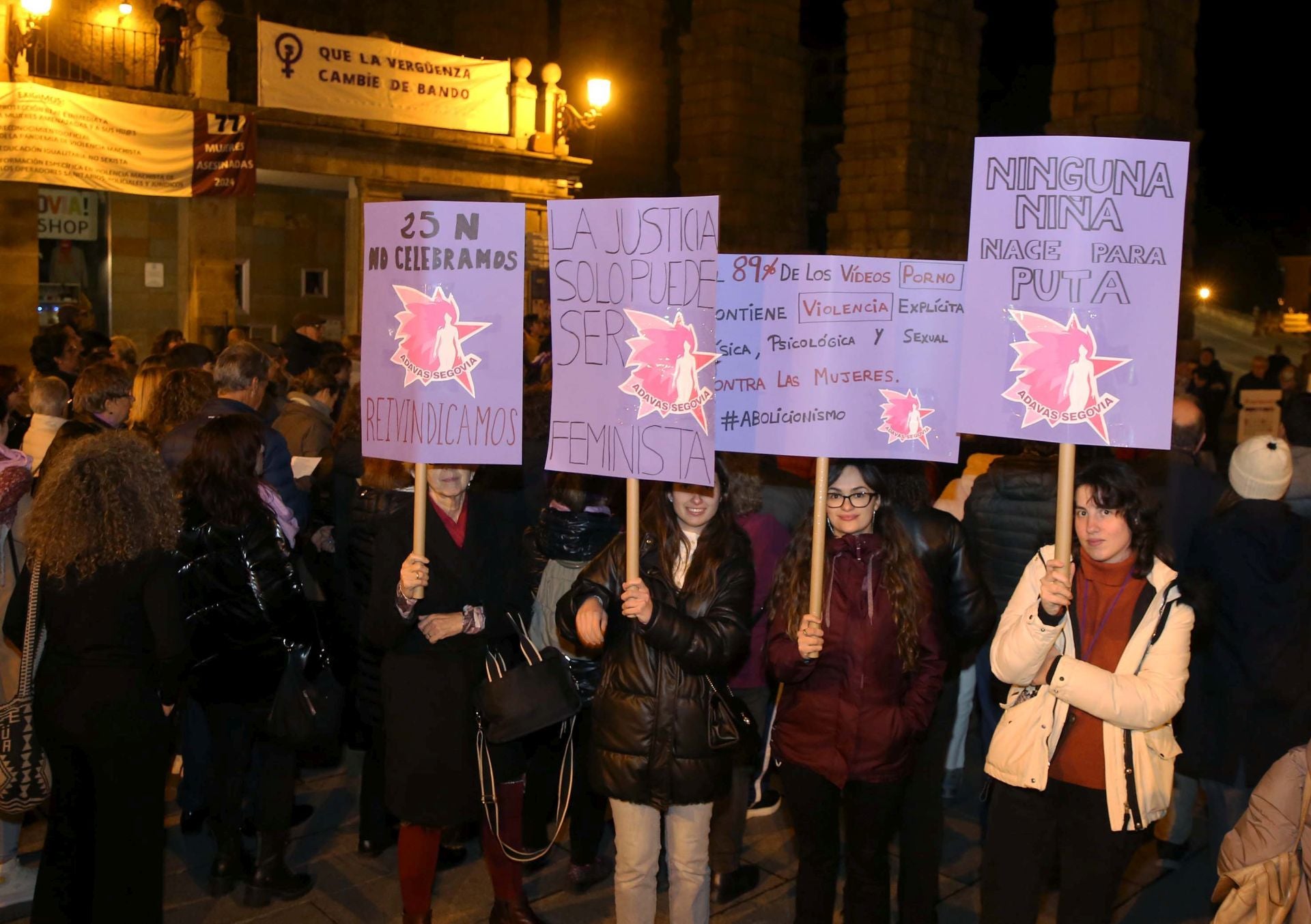 Clamor contra la violencia machista en Segovia