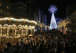 Encendido de las luces de Navidad en Vigo.