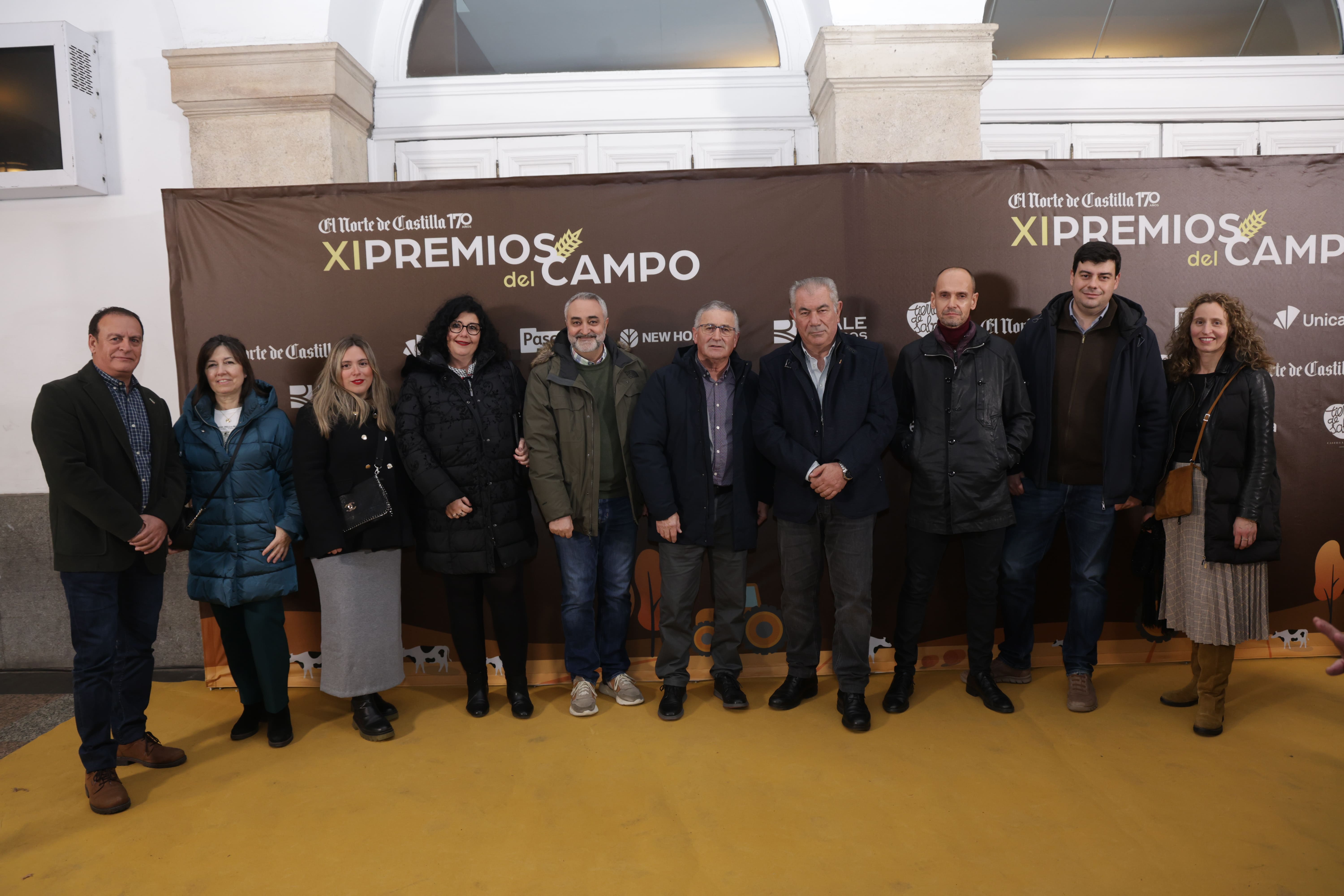 Miembros de la alianza UPA-COAG: Amador Cubero, Inés Vázquez, María Alonso, Mari Molina, Prisciliano Losada, Lorenzo Rivera, Aurelio González, Óscar Hernández, Daniel Garrido y Nuria Huelga.