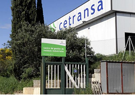 Imagen de archivo de la entrada a la empresa Cetransa, que gestiona el vertedero de Santovenia de Pisuerga.