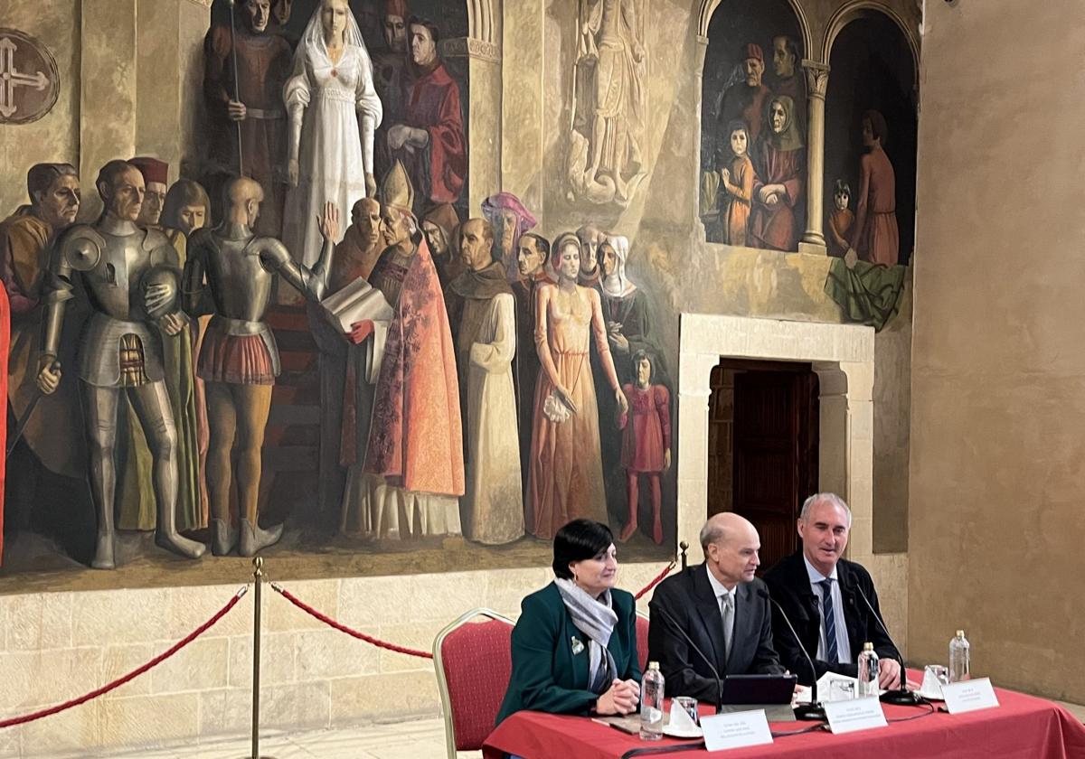 Un momento de la presentación de las conferencias, en la Sala de la Galera.