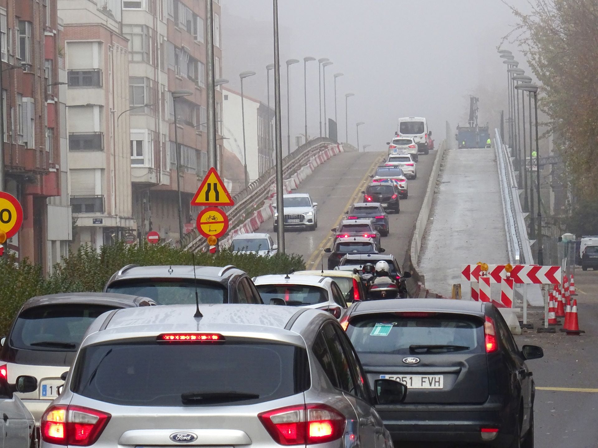 Las imágenes de las obras de remodelación del viaducto de Arco de Ladrillo