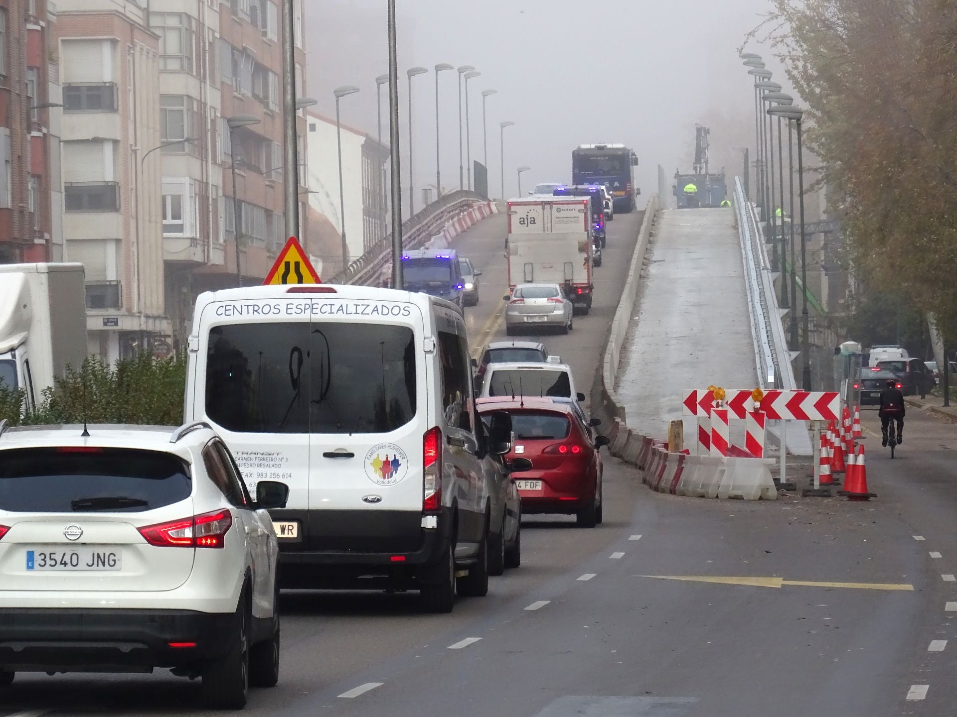 Las imágenes de las obras de remodelación del viaducto de Arco de Ladrillo