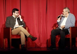 Ernesto Monsalve y Carlos Aganzo conversan en torno a 'Salieri: el hombre que no mató a Mozart'.