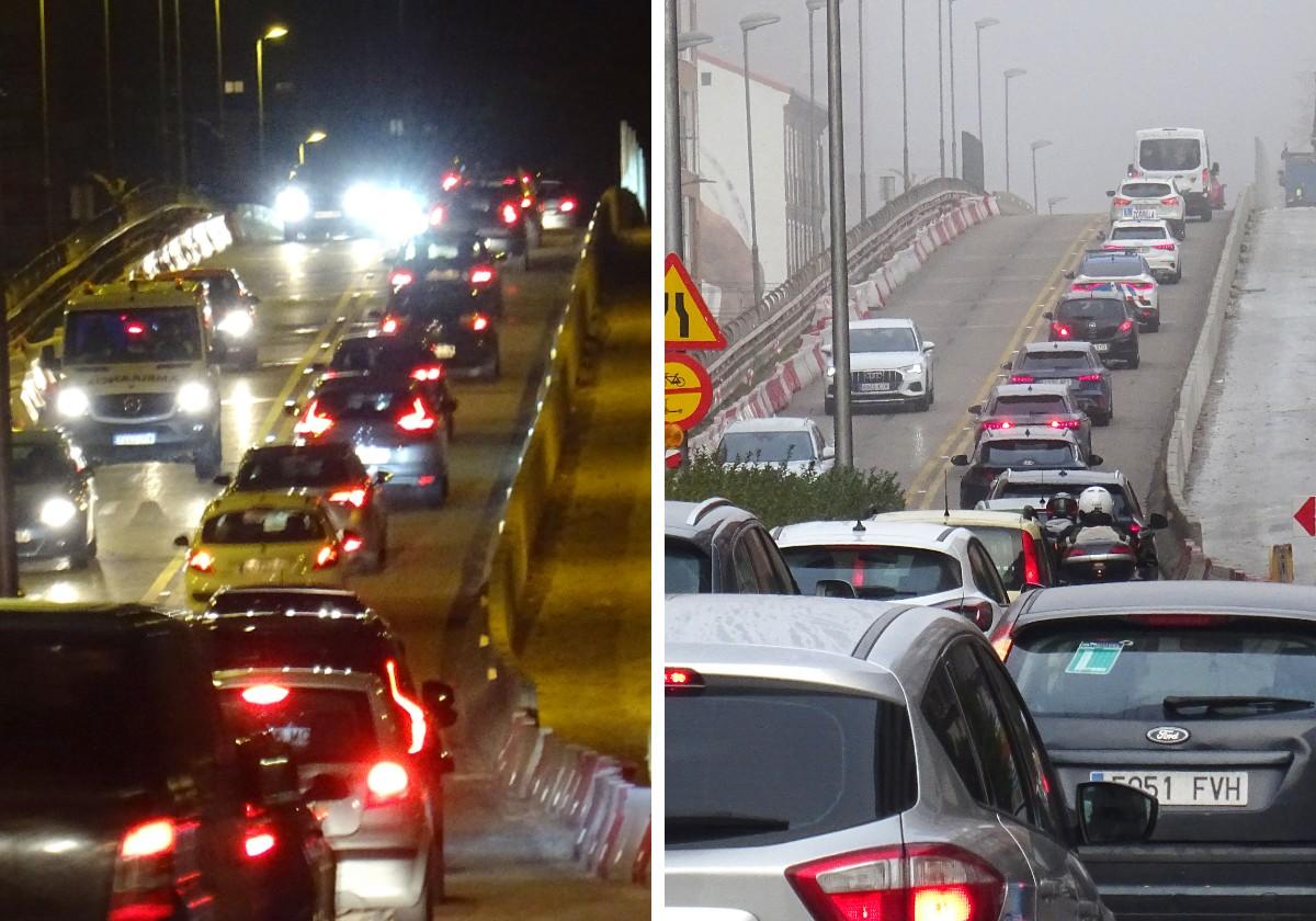 Retenciones en el viaducto en la noche del miércoles y en la mañana del jueves.