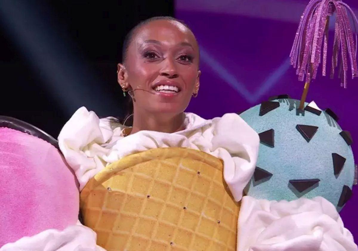 Ana Peleteiro con su disfraz de helado en 'Mask Singer 4'.