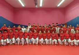 Integrantes de la selección regional que acudirán al campeonato de España.