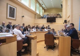 Pleno del Ayuntamiento de Segovia celebrado este viernes.