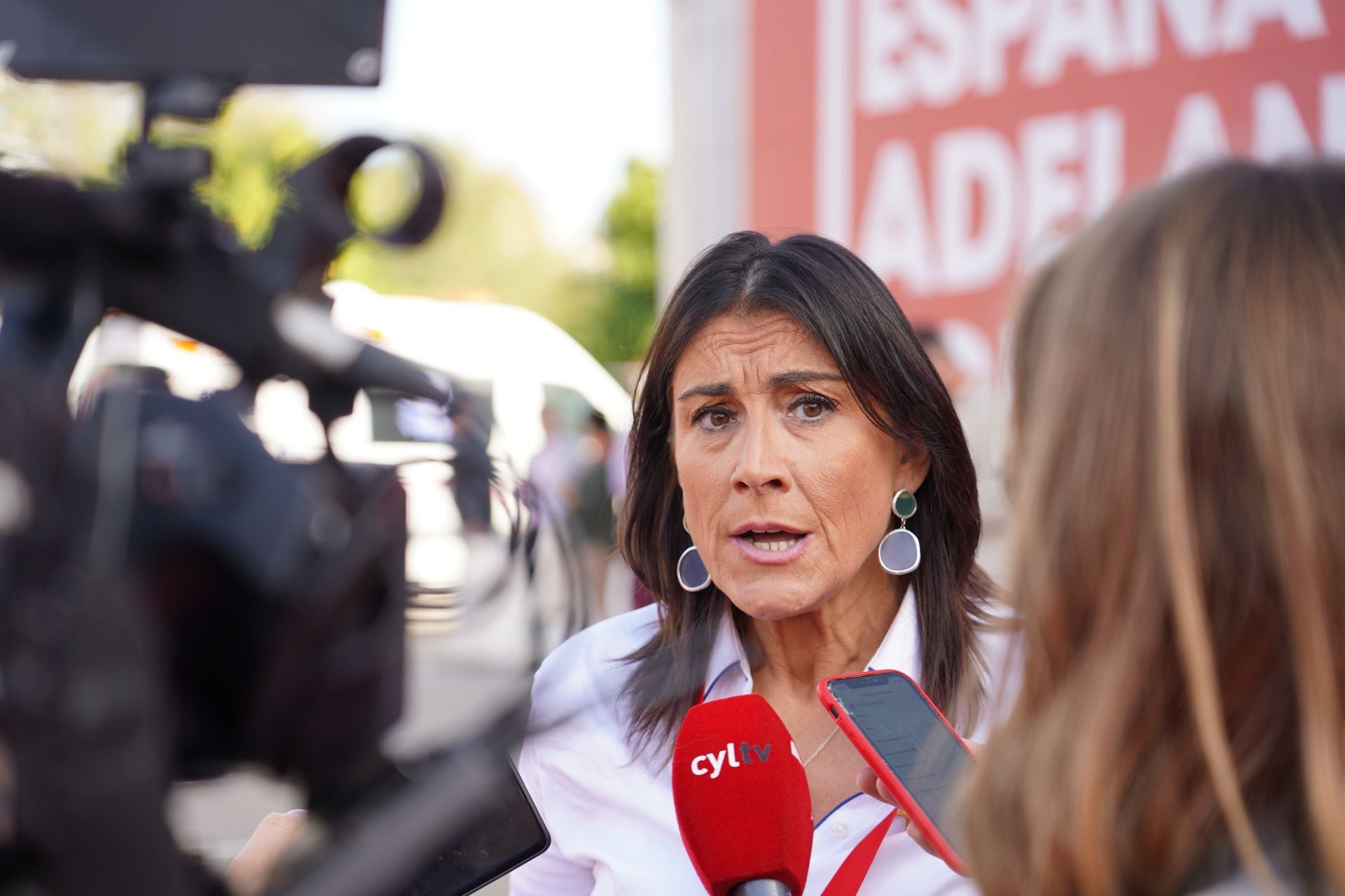 Ana Sánchez, secretaria de Organización del PSOE de Castilla y León, en Sevilla.