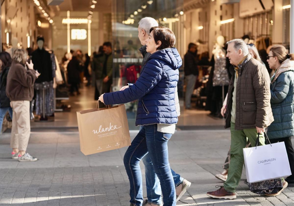 Compras navideñas durante fin de semana en Valladolid.