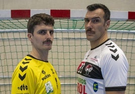 Luis de Vega y Gedeón Guardiola, con bigote para apoyar el movimiento 'Movember'.