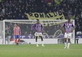 La derrota del Real Valladolid frente al Atlético de Madrid, en imágenes