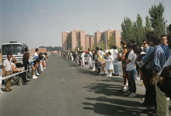 Exhibición de velocidad en un cuarto de milla. 1986.