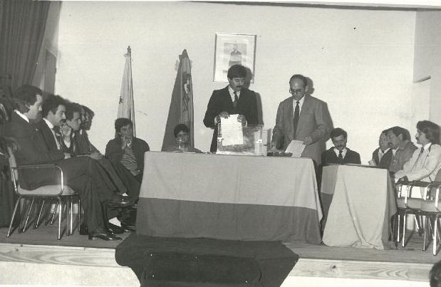 Constitución del nuevo Ayuntamiento de Laguna de Duero. 28 de mayo de 1983.