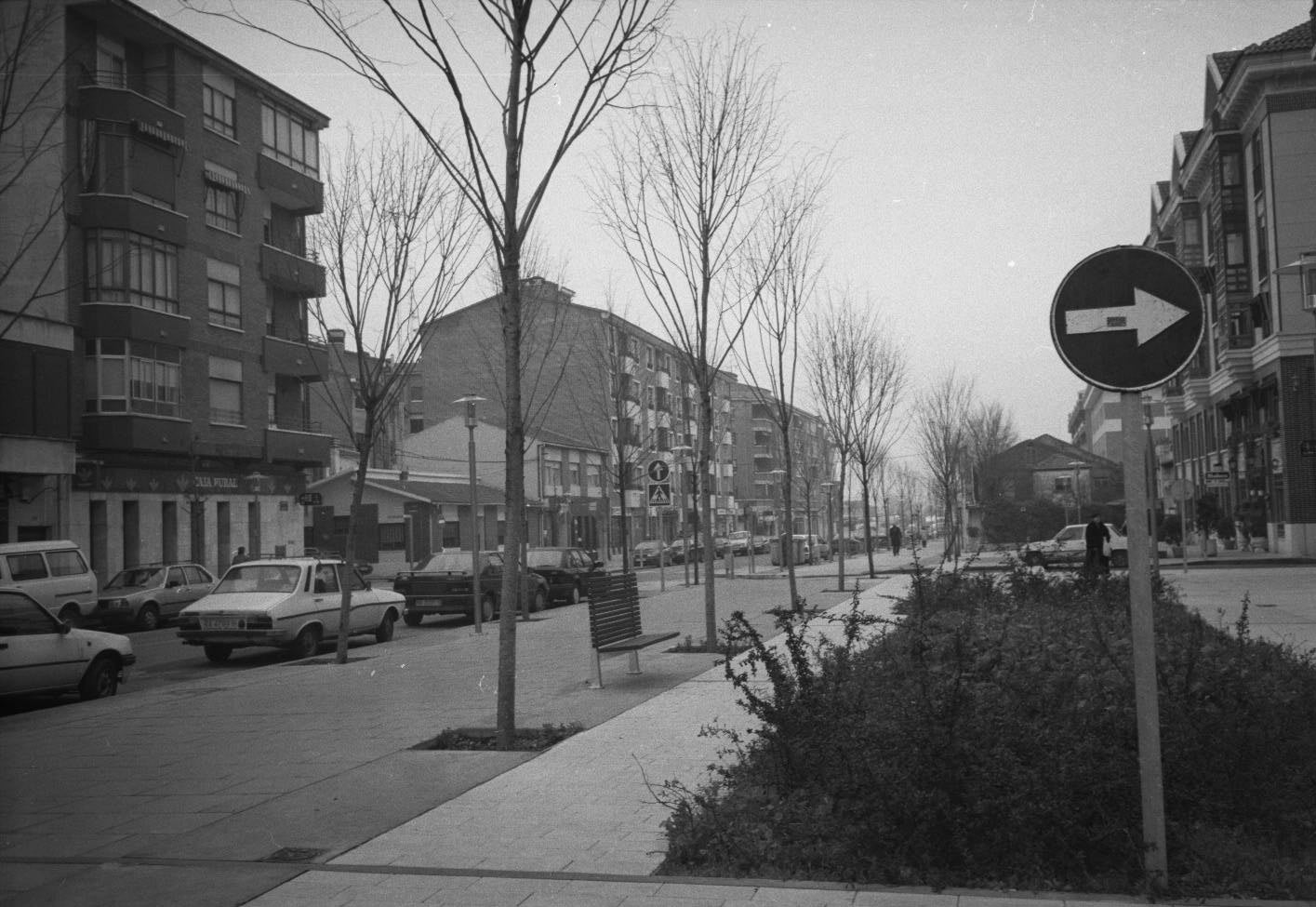 Una imagen de la avenida de Madrid en enero de 1997.