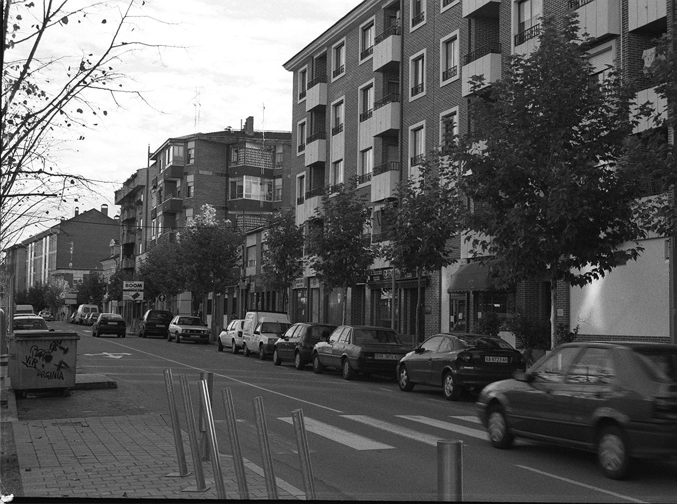 Avenida de Madrid en octubre de 1999.