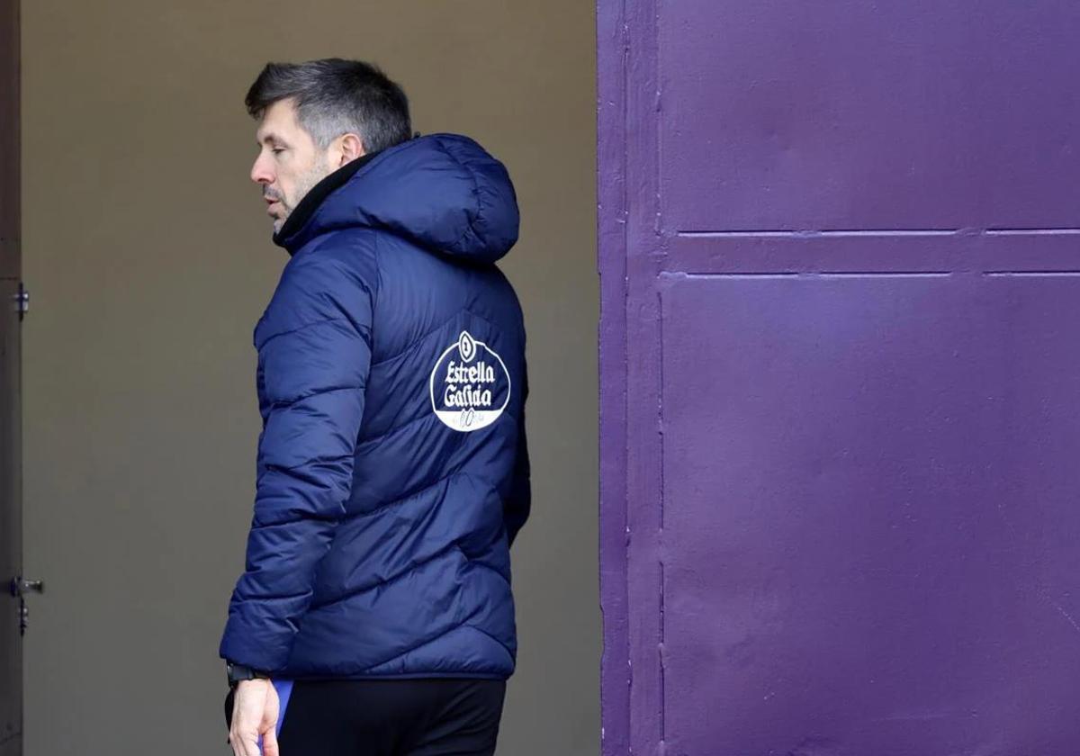 Paulo Pezzolano, el pasado lunes en el estadio Zorrilla.