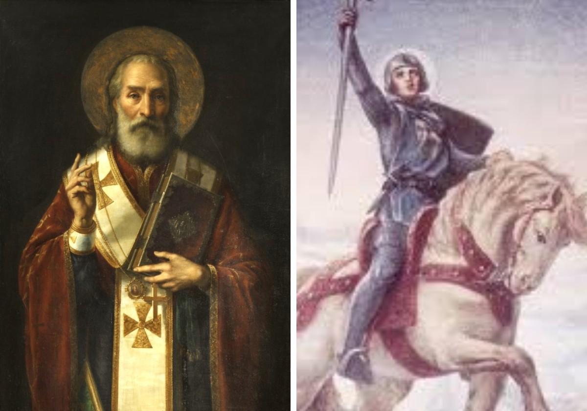 San Nicolás de Bari y San Obicio.