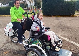 Bicicleta adaptada utilizada para el estudio elaborado por la UEMC.