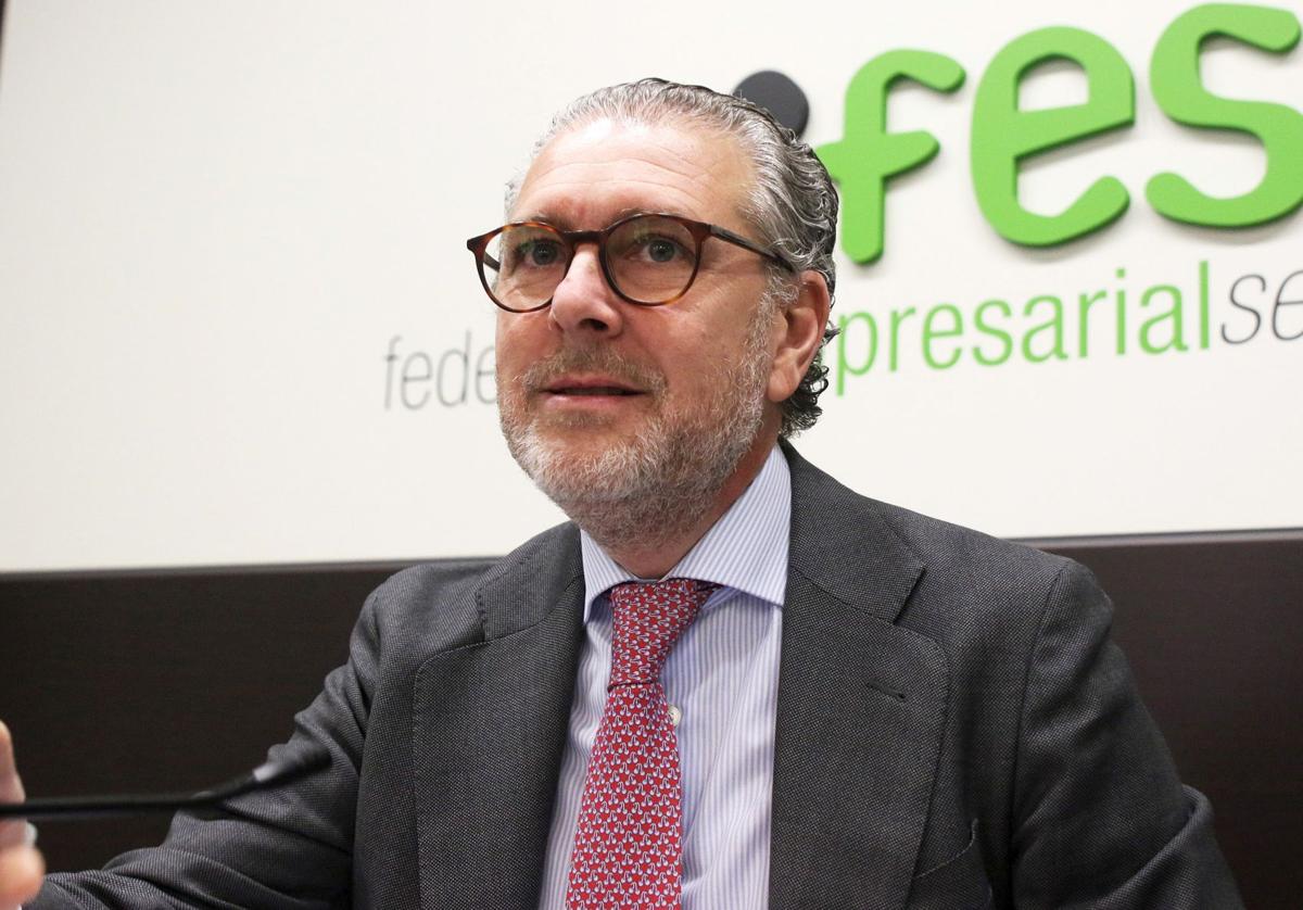 Andrés Ortega, presidente de la Federación Empresarial Segoviana.