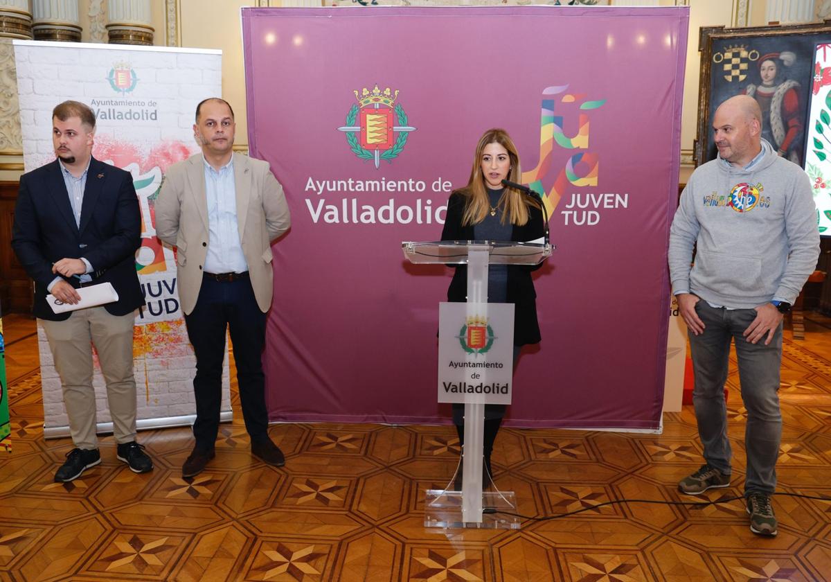 Presentación de la programación juvenil en Valladolid durante la Navidad, este miércoles.