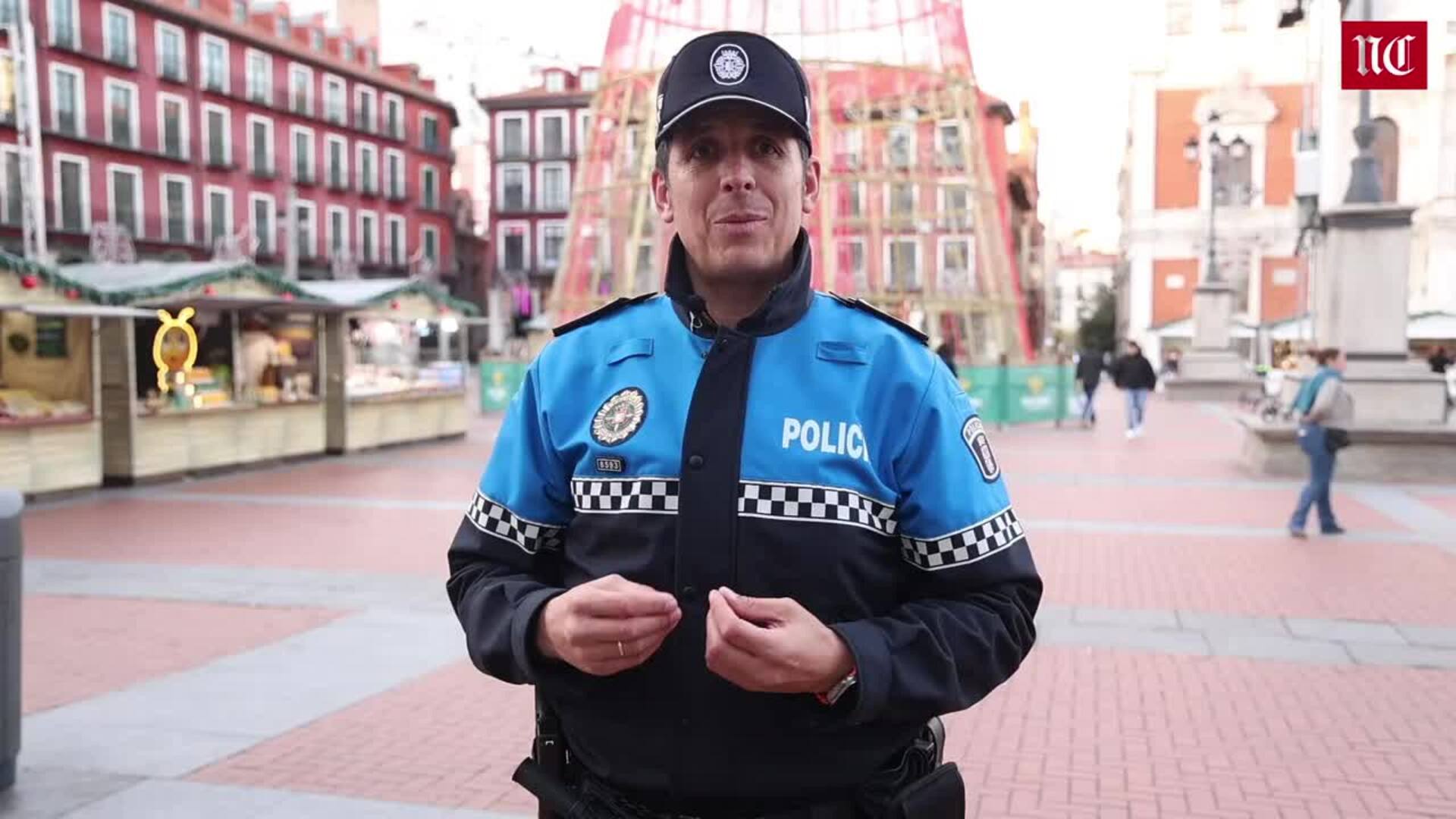 Así es el refuerzo policial en el centro de Valladolid para cercar a los carteristas durante Navidad