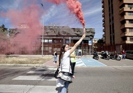 Manifestación contra el ERE en Intrum, el pasado mes de junio.