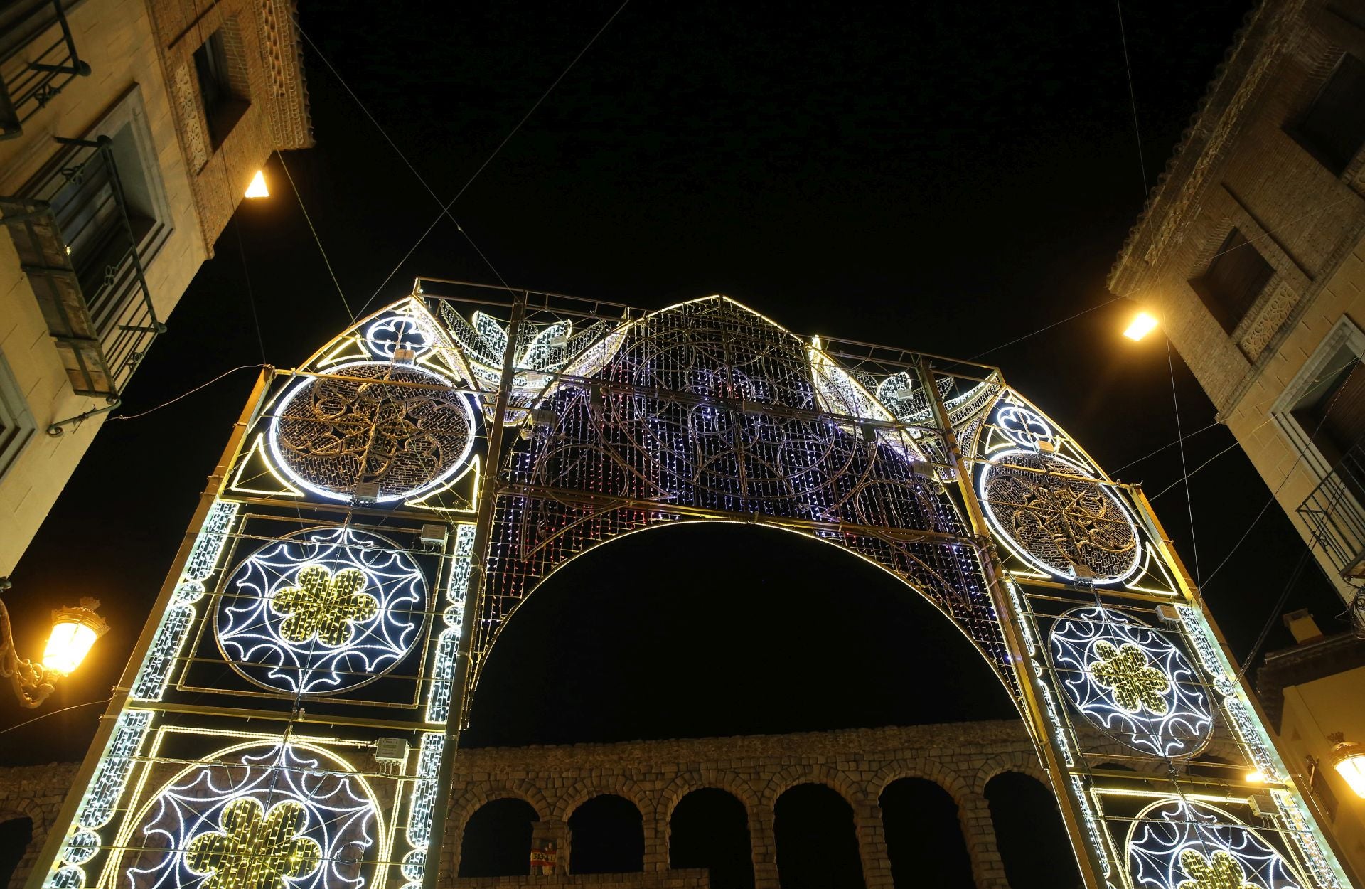 Fotografías de las luces de Navidad en Segovia