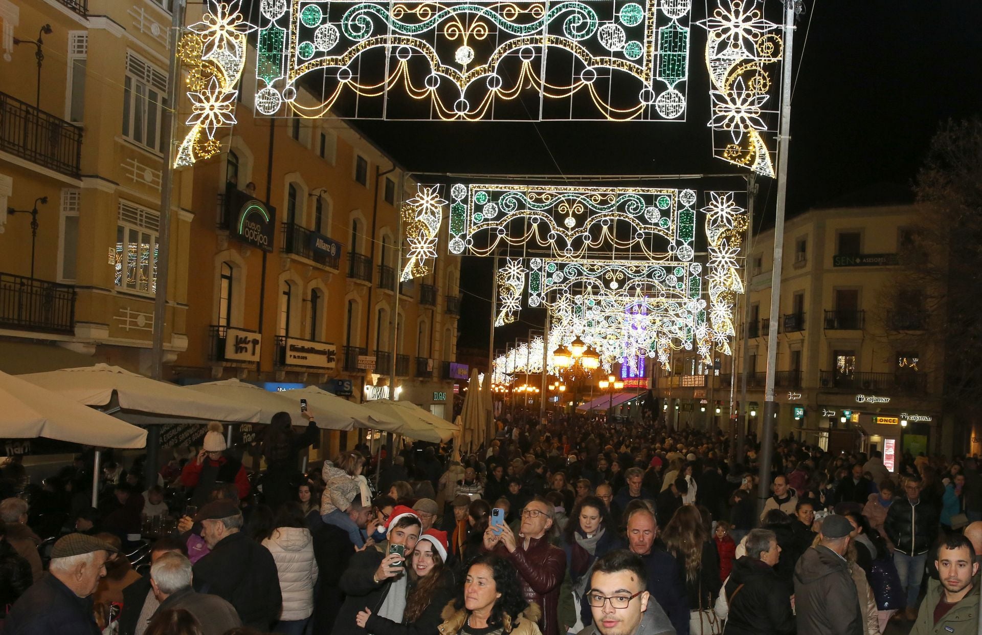 Fotografías de las luces de Navidad en Segovia