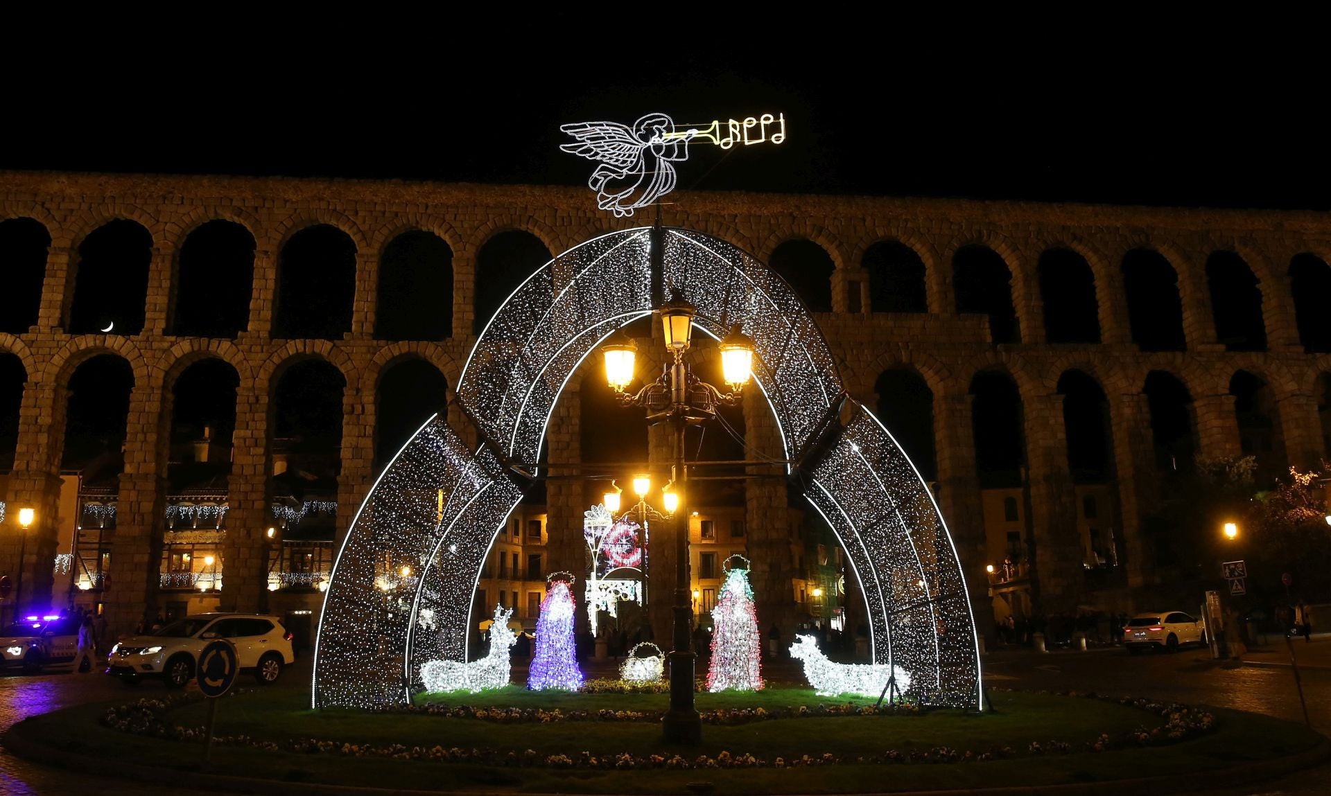 Fotografías de las luces de Navidad en Segovia