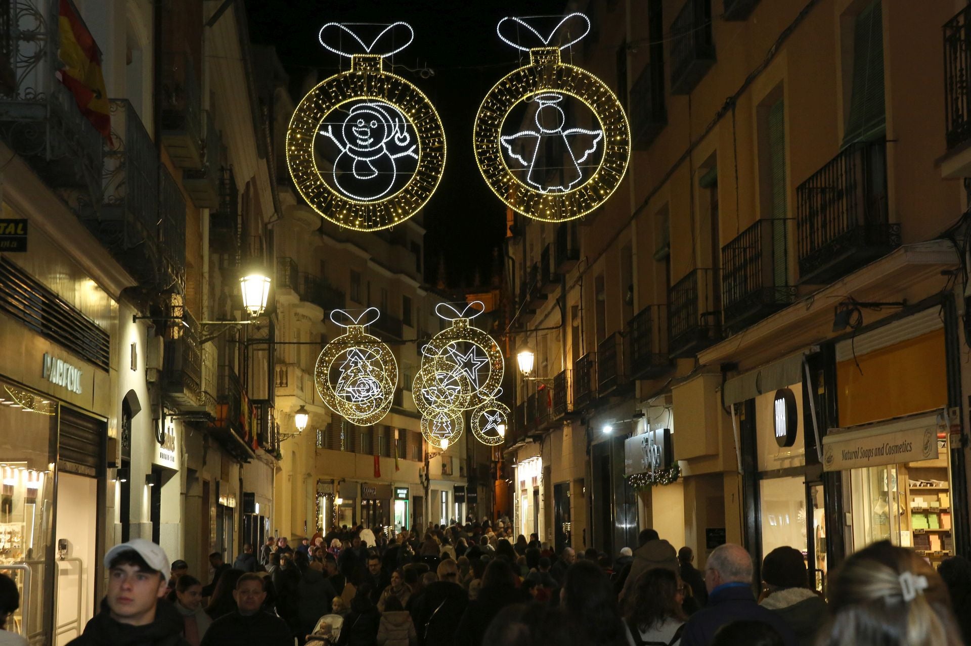 Fotografías de las luces de Navidad en Segovia