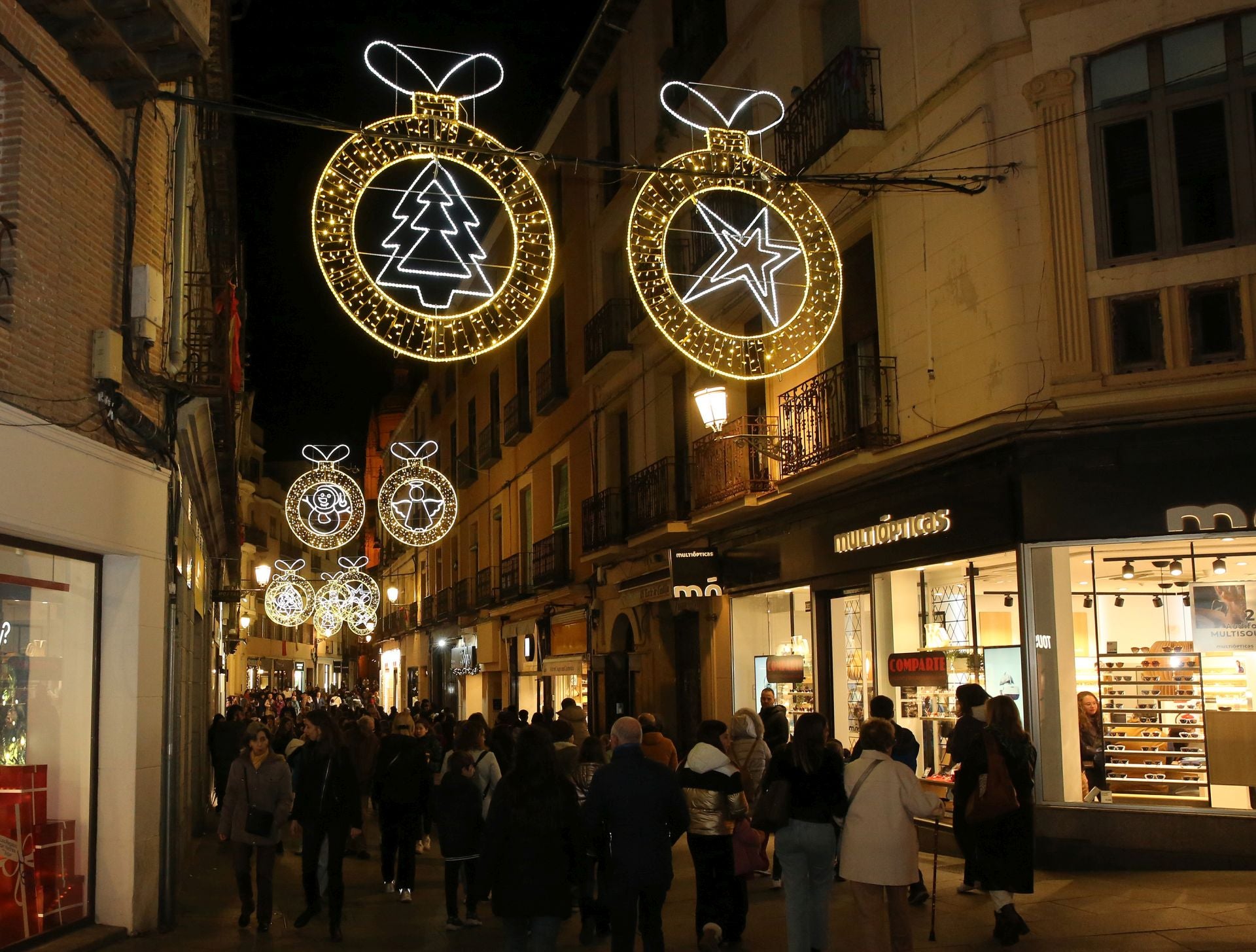 Fotografías de las luces de Navidad en Segovia