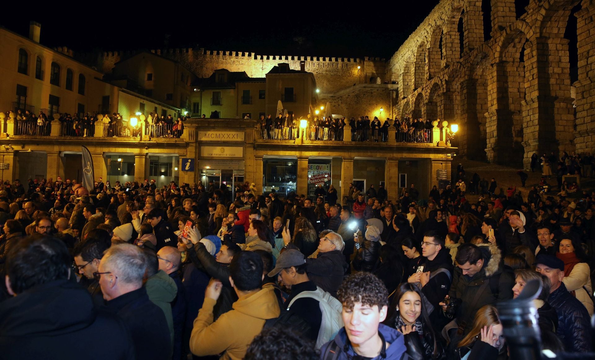 Fotografías de las luces de Navidad en Segovia