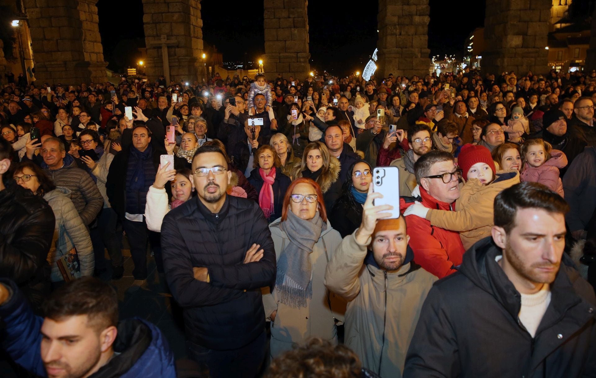 Fotografías de las luces de Navidad en Segovia