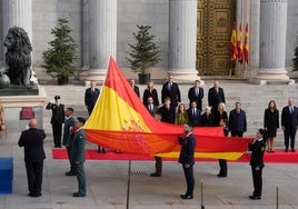 Celebración ayer del Día de la Constitución en el Congreso de los Diputados.