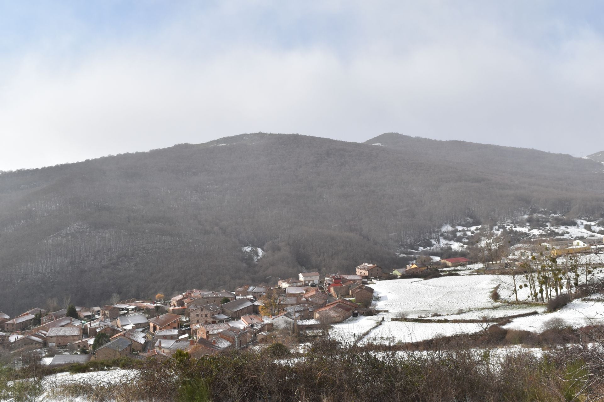 El norte de Palencia se tiñe de blanco