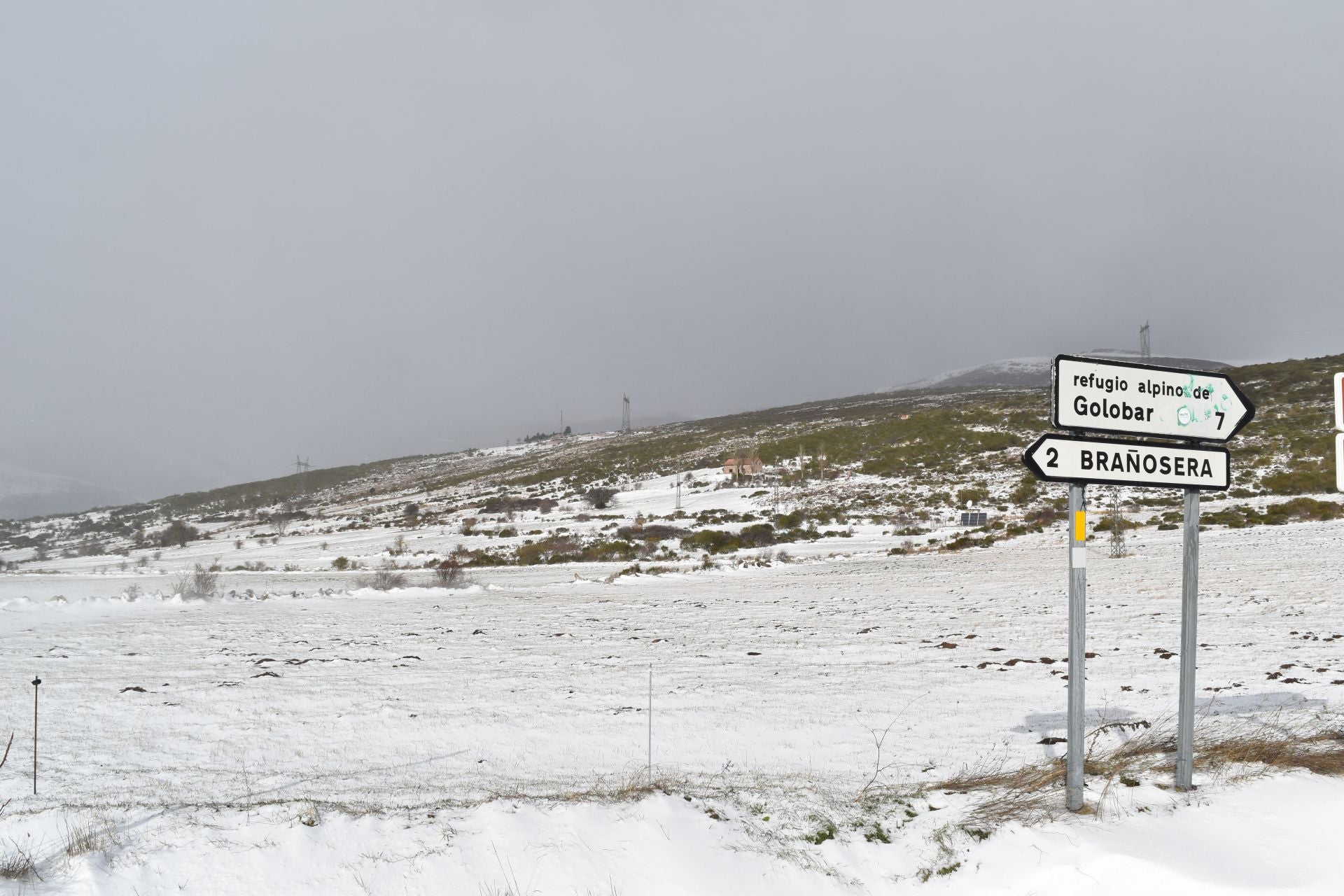 El norte de Palencia se tiñe de blanco