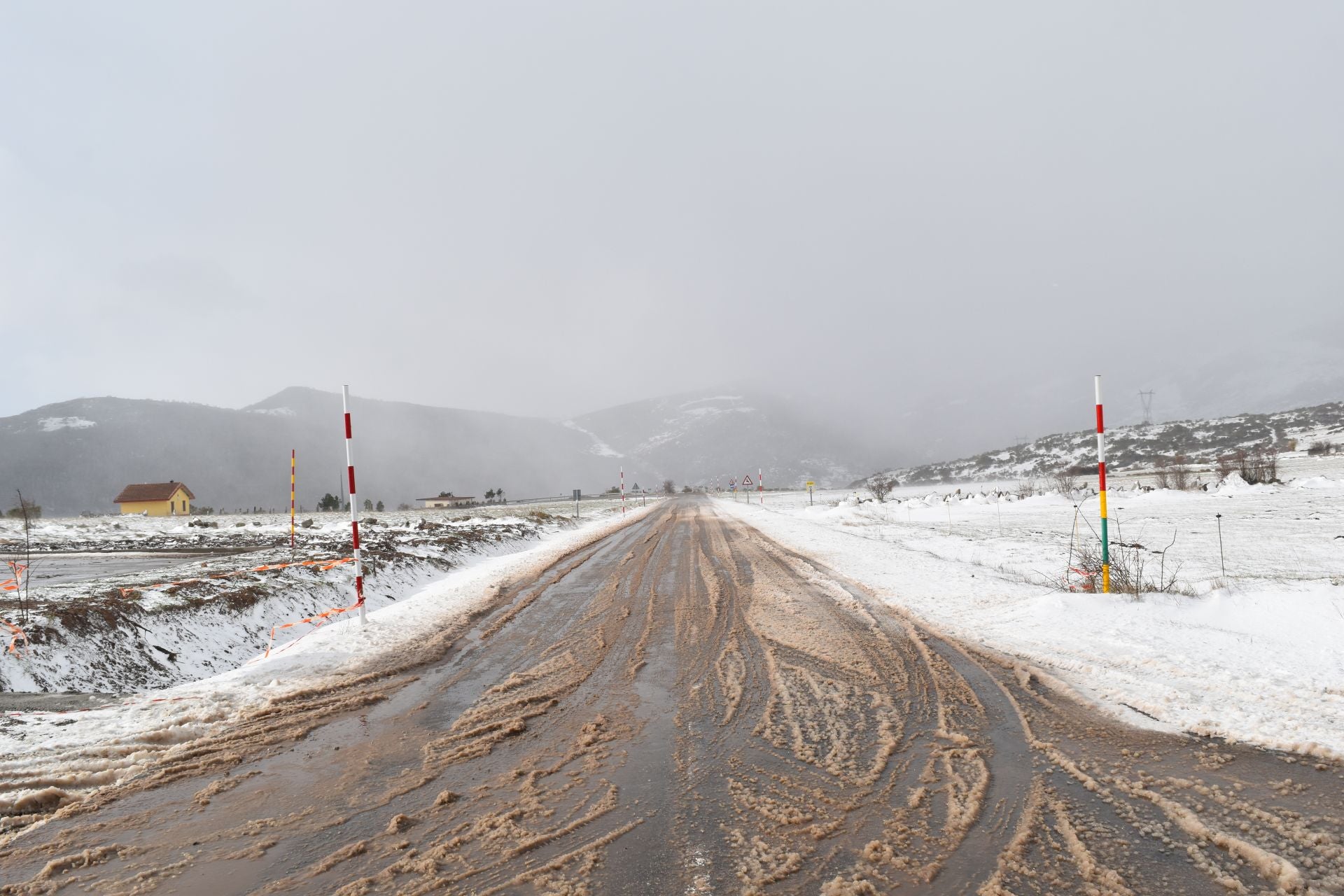 El norte de Palencia se tiñe de blanco