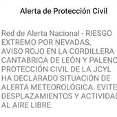 La Junta usa el sistema Es-Alert para lanzar un aviso a los móviles de León y Palencia